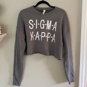 Sigma Kappa cropped sweatshirt